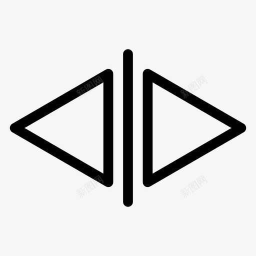 按钮后退商务图标svg_新图网 https://ixintu.com V形 前进 后退 商务 按钮 设计线图标