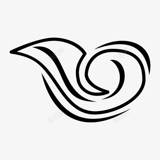 风空气天气图标svg_新图网 https://ixintu.com 天气 空气 风 风力