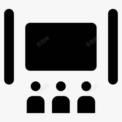 剧院观众电影院1图标svg_新图网 https://ixintu.com 剧院 电影院1 观众