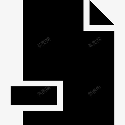 带减号的文档界面web图形界面图标svg_新图网 https://ixintu.com web图形界面 带减号的文档 界面