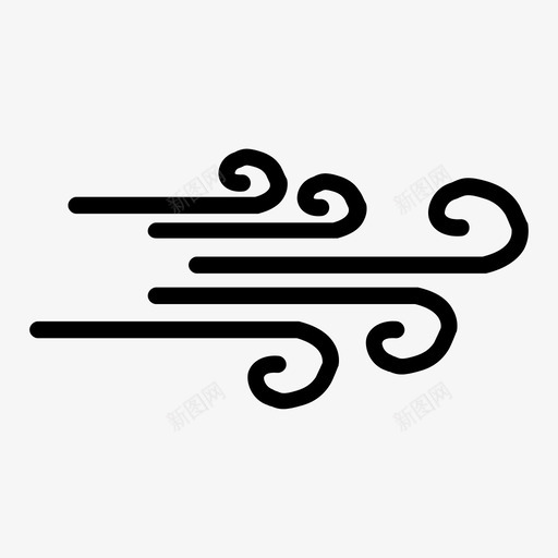 风冬天图标svg_新图网 https://ixintu.com 冬天 风