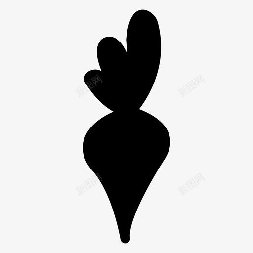 胡萝卜食物水果图标svg_新图网 https://ixintu.com 健康 复活节图标 水果 胡萝卜 蔬菜 食物