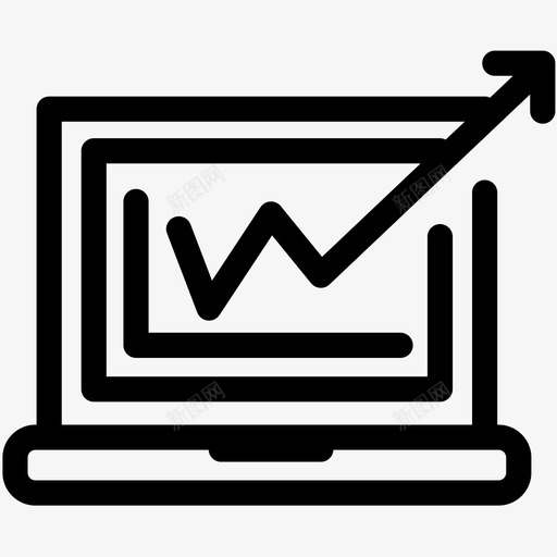 研究分析图表图标svg_新图网 https://ixintu.com 分析 办公室 图表 报告 研究 笔记本电脑