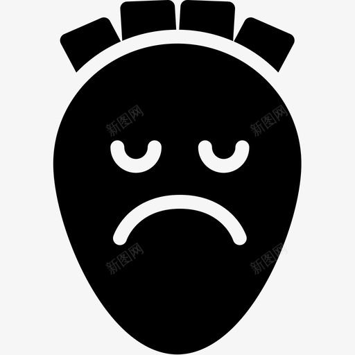 悲伤表情情绪图标svg_新图网 https://ixintu.com 悲伤 情绪 感觉 胡萝卜表情符号 脸 表情