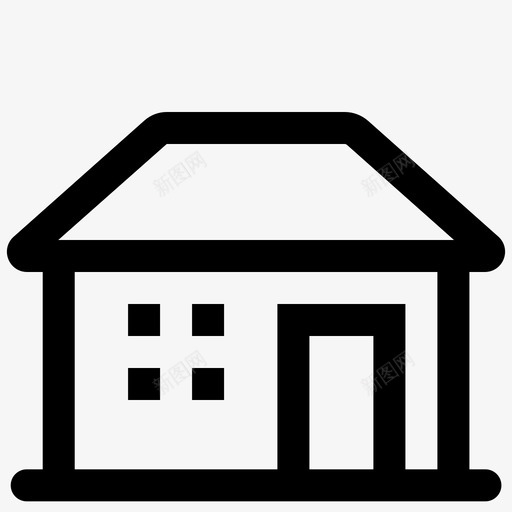 住宅地产图标svg_新图网 https://ixintu.com 住宅 地产