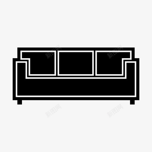 沙发内饰座椅图标svg_新图网 https://ixintu.com 内饰 座椅 沙发 沙发内饰