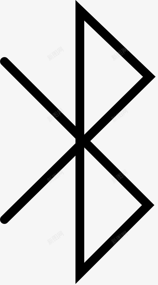 蓝牙材质标图标svg_新图网 https://ixintu.com 材质设计图标 蓝牙