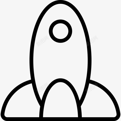启动发射火箭图标svg_新图网 https://ixintu.com 发射 启动 火箭 金融b