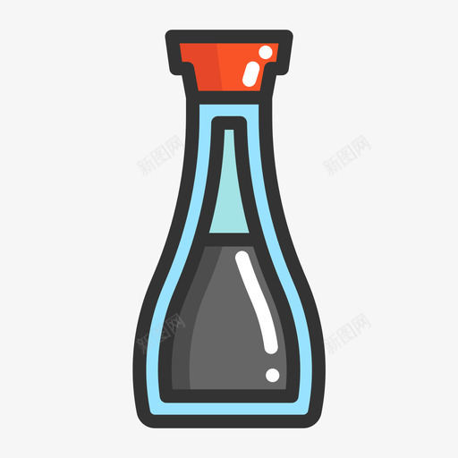 酱油-Soyasvg_新图网 https://ixintu.com 酱油-Soya Soya 酱油 水果 食物 蔬菜 器具 吃 填充 线性 扁平 手绘 多色 简约 精美 可爱 圆润
