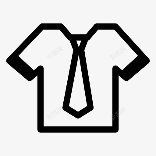 制服休闲服正装图标svg_新图网 https://ixintu.com 休闲服 制服 正装 衬衫 运动衫