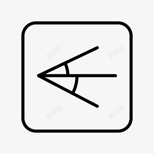 角度平分线按钮图标svg_新图网 https://ixintu.com 工具 平分线 按钮 绘图 角度