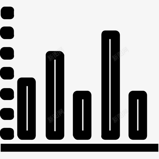 折线图分析条形图图标svg_新图网 https://ixintu.com 分析 商业金融1 图表 折线图 条形图