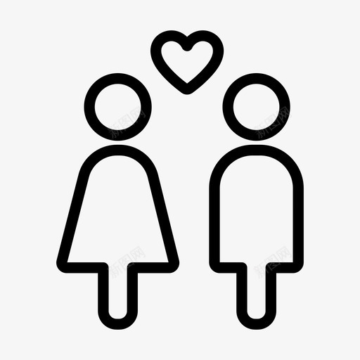爱情男朋友情侣图标svg_新图网 https://ixintu.com 女朋友 已婚 情侣 爱情 男朋友
