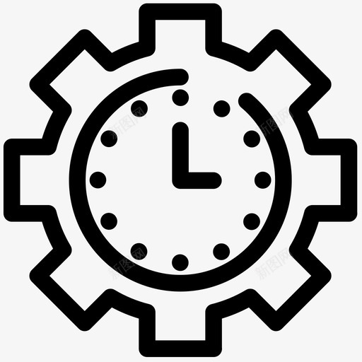 设置时间装备管理图标svg_新图网 https://ixintu.com 监视 管理 装备 设置时间 财务业务