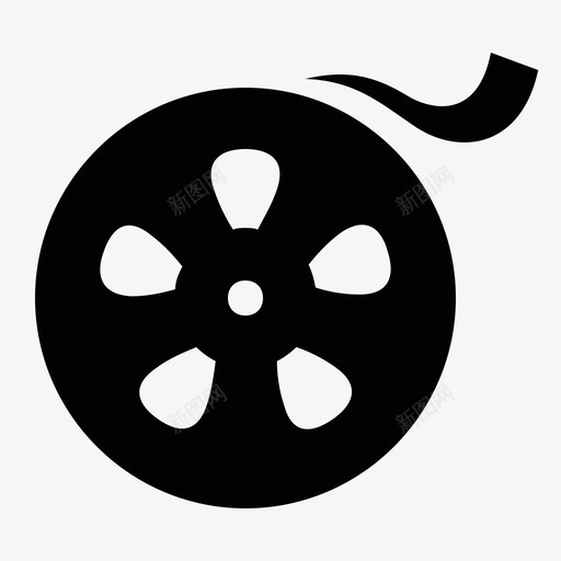 胶卷电影胶片图标svg_新图网 https://ixintu.com 电影 胶卷 胶片 蚂蚁图标
