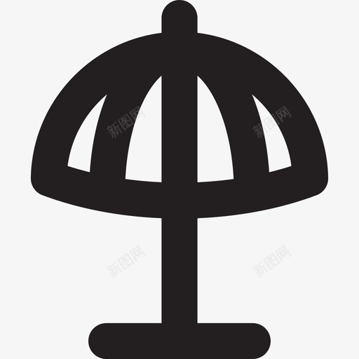 沙滩伞假日暑假和假期图标svg_新图网 https://ixintu.com 假日 暑假和假期 沙滩伞