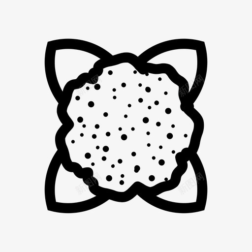 菜花厨师杂货店图标svg_新图网 https://ixintu.com 农产品 厨师 杂货店 杂货店购物3 菜花 蔬菜