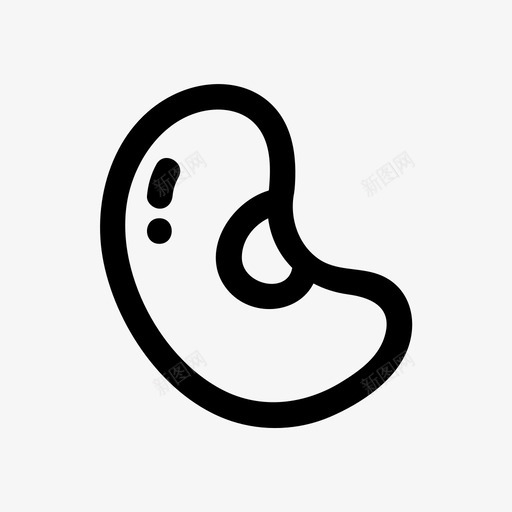 豆作物手绘图标svg_新图网 https://ixintu.com 作物 手绘 手绘线图标 种子 自然 豆