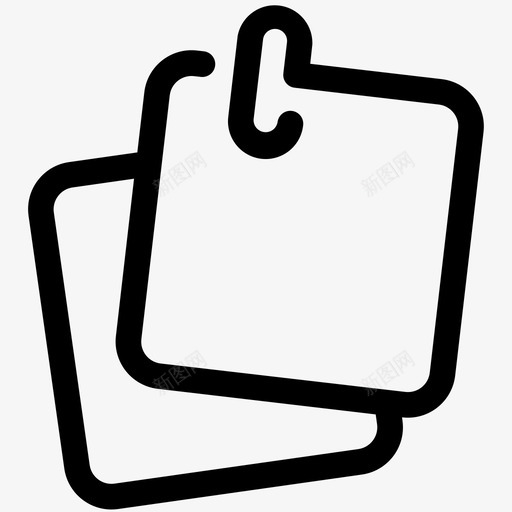 笔记便利贴通讯线路第二卷图标svg_新图网 https://ixintu.com 便利贴 笔记 通讯线路第二卷
