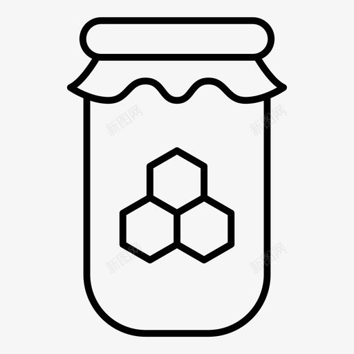 蜜罐秋天自然图标svg_新图网 https://ixintu.com 季节 秋天 秋天的轮廓 自然 蜜罐