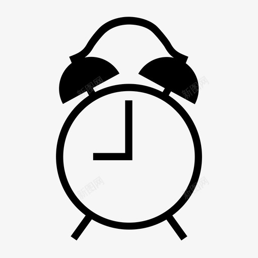 闹钟警报营业时间图标svg_新图网 https://ixintu.com 商店 时间 营业时间 警报 闹钟