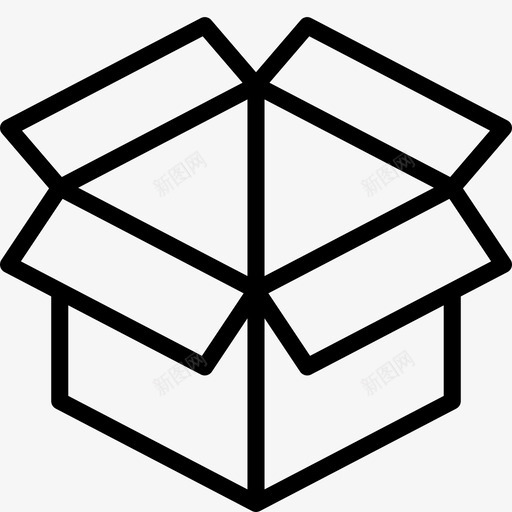 开箱装箱发货图标svg_新图网 https://ixintu.com 发货 开箱 装箱 装运和交货提纲 邮寄