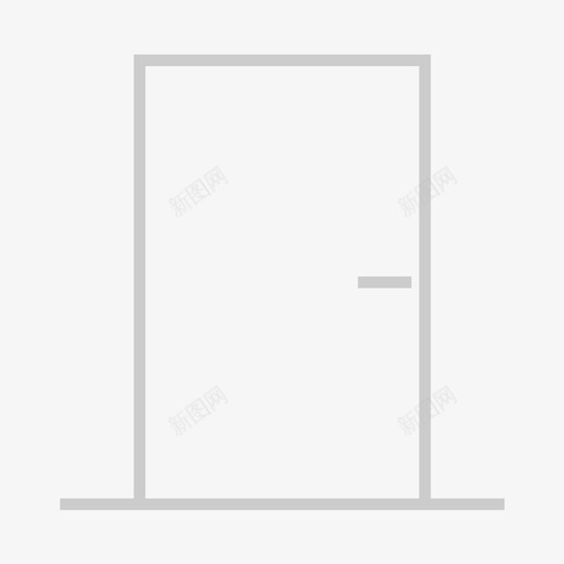 门关门家门图标svg_新图网 https://ixintu.com 关门 办公室门 家门 门