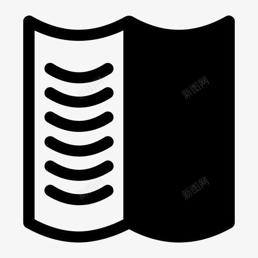 开本文学报纸图标svg_新图网 https://ixintu.com 开本 报纸 文学 读物