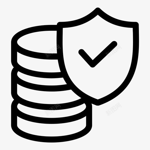 数据安全存储图标svg_新图网 https://ixintu.com 存储 安全 数据