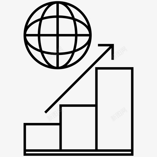 市场预测图表地球仪图标svg_新图网 https://ixintu.com 图表 地球仪 市场预测 金融