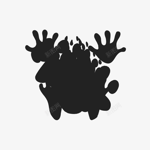 熊的脚印动物自然图标svg_新图网 https://ixintu.com 动物 熊的脚印 爪印 自然