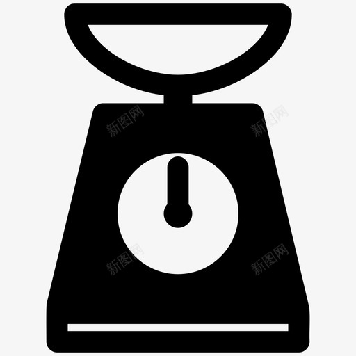 秤食品秤厨房秤图标svg_新图网 https://ixintu.com 厨房秤 秤 重量 食品秤