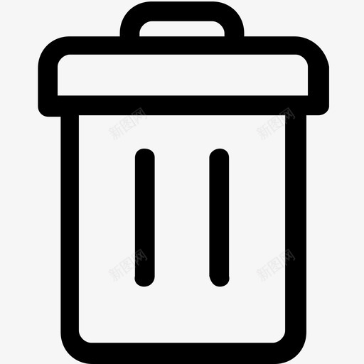 垃圾桶垃圾箱垃圾图标svg_新图网 https://ixintu.com 回收 垃圾 垃圾桶 垃圾箱 特殊收集