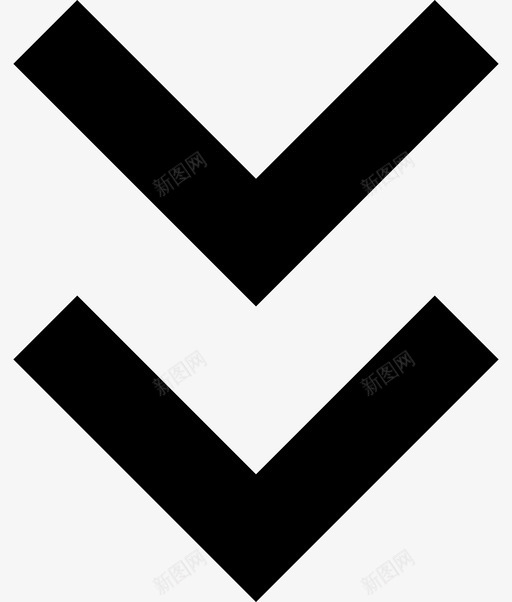 箭头方向双箭头图标svg_新图网 https://ixintu.com picsonry 双箭头 向下 方向 箭头 脉冲 运动