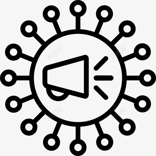 病毒式营销范围搜索引擎优化图标svg_新图网 https://ixintu.com 搜索引擎优化 病毒式营销 范围