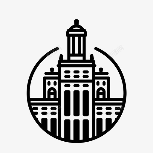 休斯顿大厦天际线图标svg_新图网 https://ixintu.com 休斯顿 大厦 天际线 德克萨斯州 美国