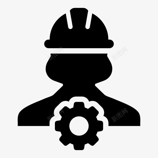 建筑工人企业齿轮图标svg_新图网 https://ixintu.com 人 企业 女人 建筑工人 建筑工人图标商业矢量样式12 齿轮