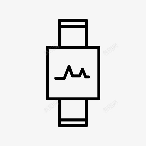 健身监视器监视器手表图标svg_新图网 https://ixintu.com 健身监视器 手表 监视器