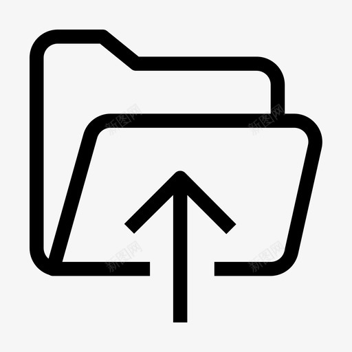 文件夹保存存储图标svg_新图网 https://ixintu.com 上载 保存 存储 文件夹