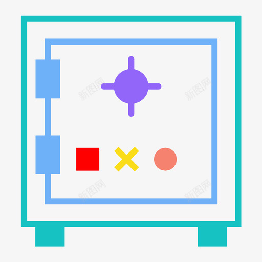 银行保险箱储物柜钱图标svg_新图网 https://ixintu.com 储物柜 钱 银行保险箱