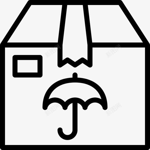 保持干燥包装箱包图标svg_新图网 https://ixintu.com 保持干燥包装 包 箱 装运 装运和交货大纲