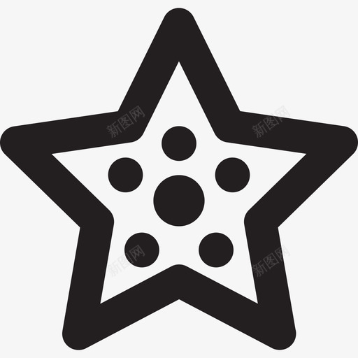 夏季海星动物夏季和假期图标svg_新图网 https://ixintu.com 动物 夏季和假期 夏季海星
