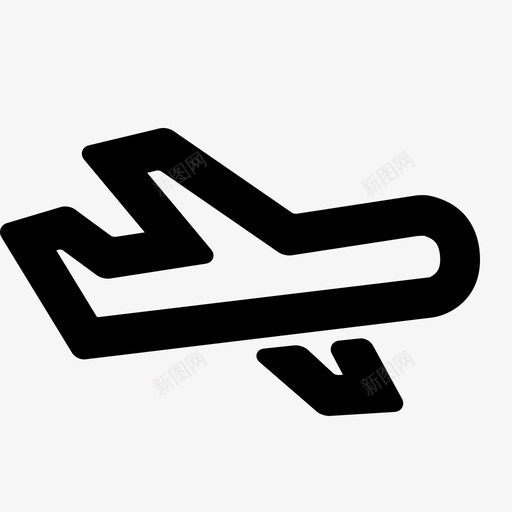 line-行程飞机svg_新图网 https://ixintu.com line-行程飞机