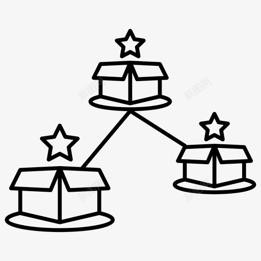 分销场所企业管理图标svg_新图网 https://ixintu.com 企业管理 分销 场所