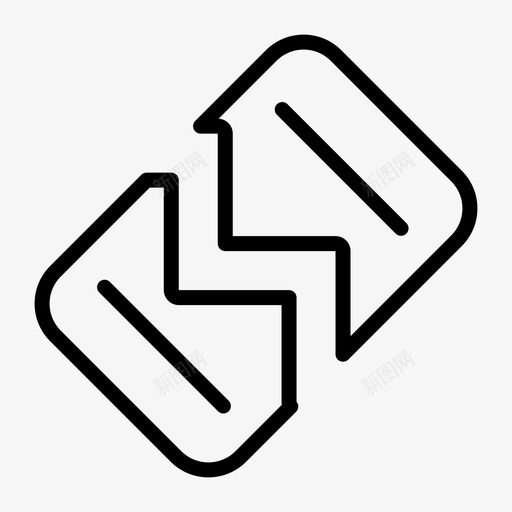 废纸垃圾便笺图标svg_新图网 https://ixintu.com 便笺 办公室线性图标集 垃圾 废纸 撕破