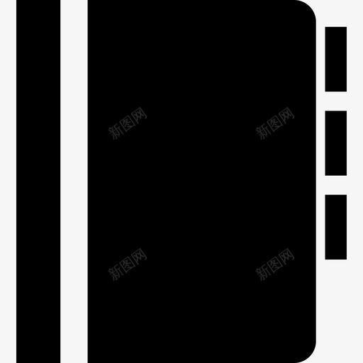 通讯录教育网络图形界面图标svg_新图网 https://ixintu.com 教育 网络图形界面 通讯录