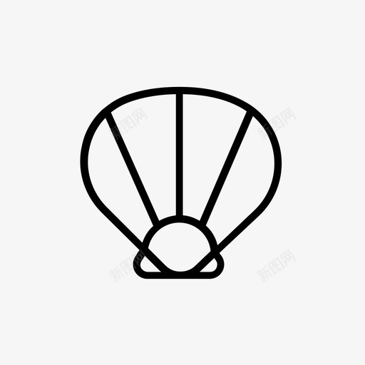 贝类蛤蜊贝壳图标svg_新图网 https://ixintu.com 海贝10 蛤蜊 贝壳 贝类