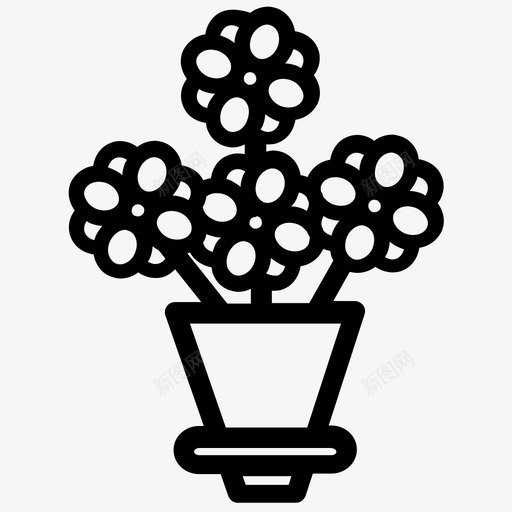 花母亲节2图标svg_新图网 https://ixintu.com 母亲节2 花