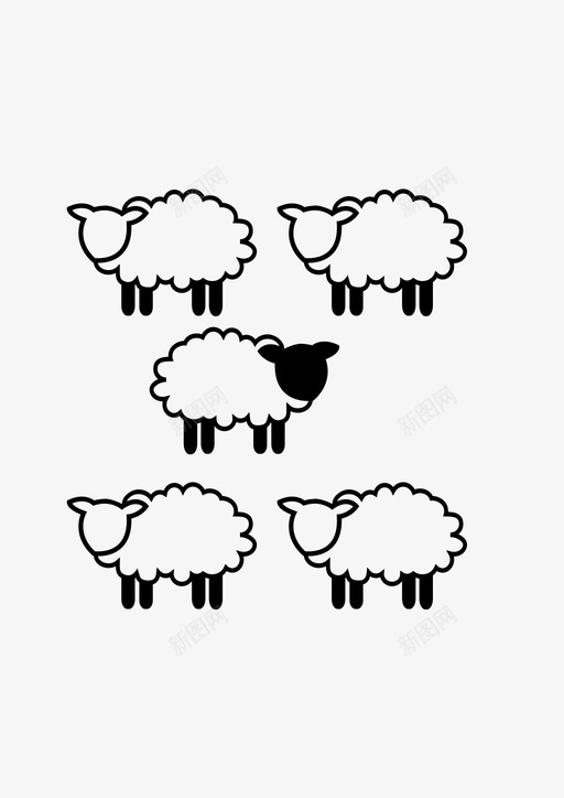 与众不同害群之马多样性图标svg_新图网 https://ixintu.com 与众不同 多样性 害群之马 宽容