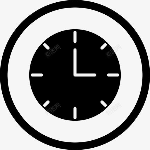 时钟闹钟圆圈图标svg_新图网 https://ixintu.com 倒计时 圆圈 基本用户界面 时钟 时间 闹钟